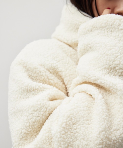 HANNE（アン）の「リバーシブルパディングショートコート（ダウンジャケット/コート・レディース・ブラック/グレー・FREE）」の21枚目の写真