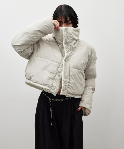 リバーシブルパディングショートコート（ダウンジャケット/コート