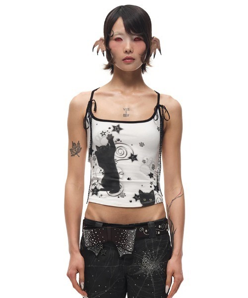 L.H.P（エルエイチピー）の「CFIERCE/フィアス/SPARKLY BOW BELT（ベルト・レディース・ピンク/ブラック・F）」の3枚目の写真