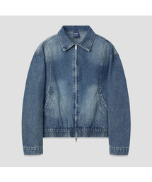 AGOD（エージーオーディー）の「ウォッシュドクロップジップアップデニムジャケット[インディゴ]（デニムジャケット）」