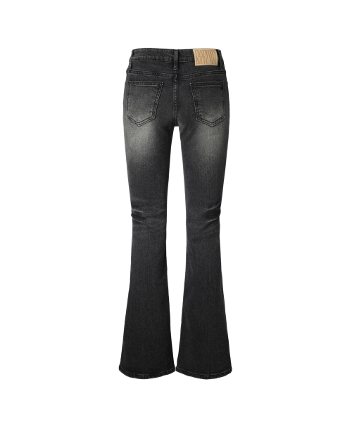 KHAKIPOINT（カーキポイント）の「Basic Bootcut Jeans (black)（デニムパンツ・レディース・その他・MEDIUM/LARGE/SMALL）」の3枚目の写真