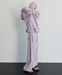 RENSE（レンセ）の「Melange Fleece Pintuck Pants Gray Pink（スウェットパンツ）」
