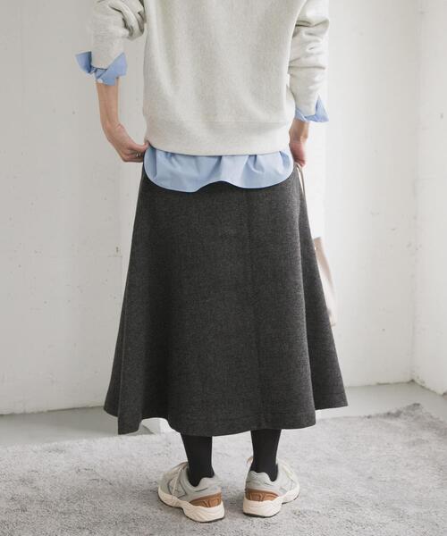 セール】『仁村紗和さん着用』『UR TECH』完声/暖フレアスカート