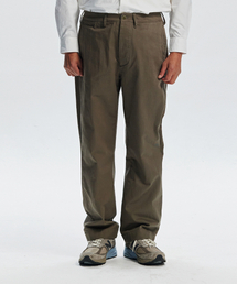 WASHED OFFICER CHINO PANTS _ MUD