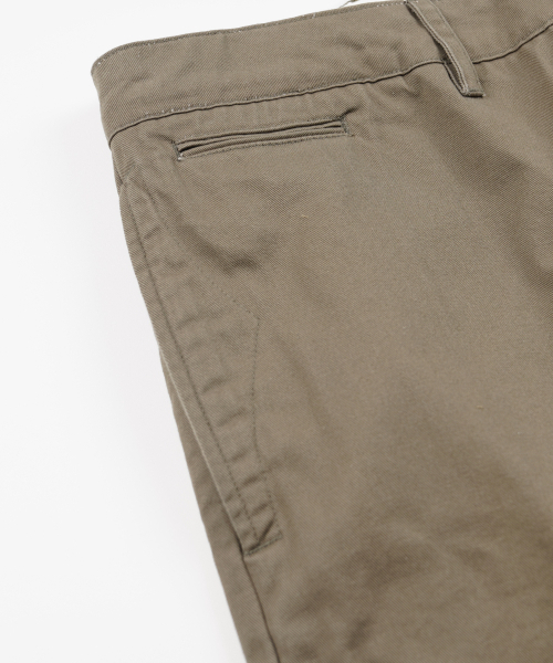 FRIZMWORKS(フリズムワークス)の「WASHED OFFICER CHINO PANTS _ MUD(その他パンツ・メンズ・その他・SMALL/MEDIUM/LARGE/X-LARGE)」の6枚目の写真