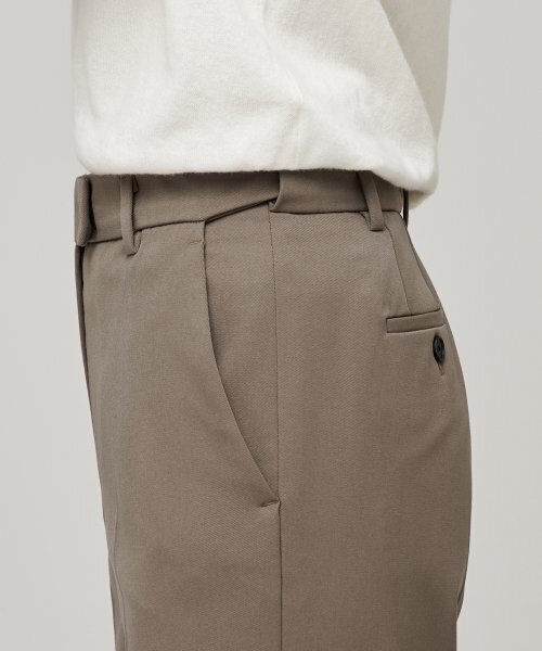 MUSINSA STANDARD WOMAN（ムシンサスタンダードウーマン）の「ウィメンズヘビーウェイト裏起毛ストレートヒドゥンバンディングスラックス[ダスティベージュ]（スラックス・レディース・その他・28/29/30/31/24/25/26/27/34/32）」の5枚目の写真