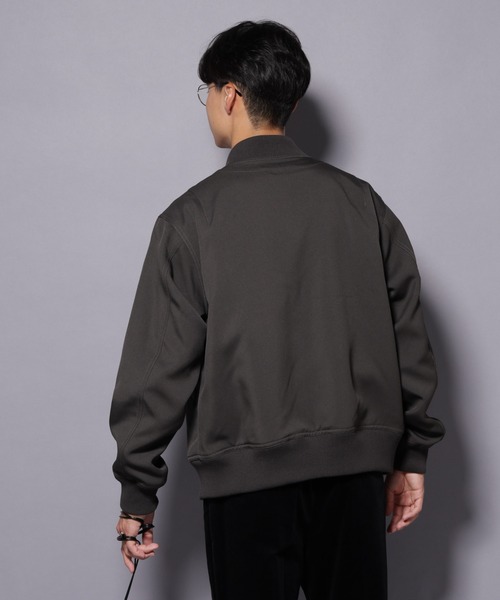 NANO universe（ナノユニバース）の「トリプルクロスMA-1（MA-1・メンズ・ブラック/チャコール・L/M）」の5枚目の写真