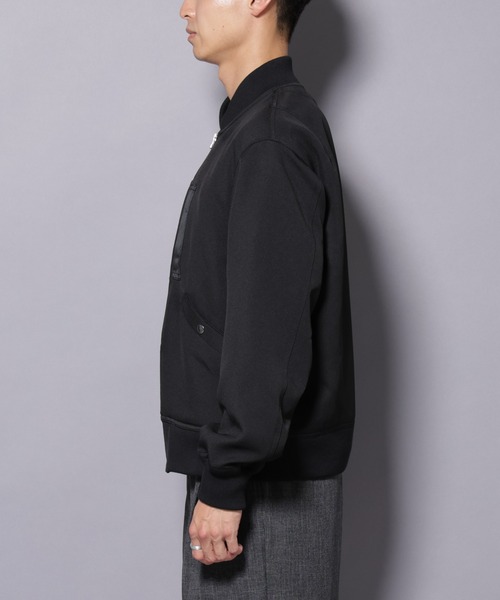 NANO universe（ナノユニバース）の「トリプルクロスMA-1（MA-1・メンズ・ブラック/チャコール・L/M）」の17枚目の写真