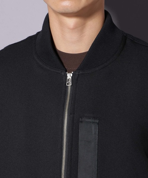 NANO universe（ナノユニバース）の「トリプルクロスMA-1（MA-1・メンズ・ブラック/チャコール・L/M）」の19枚目の写真