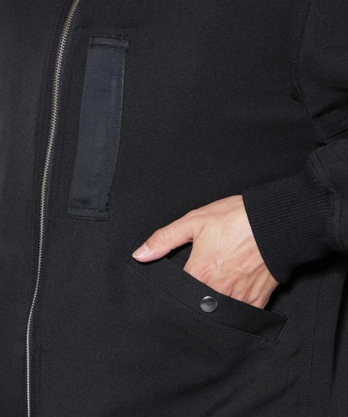 NANO universe（ナノユニバース）の「トリプルクロスMA-1（MA-1・メンズ・ブラック/チャコール・L/M）」の22枚目の写真