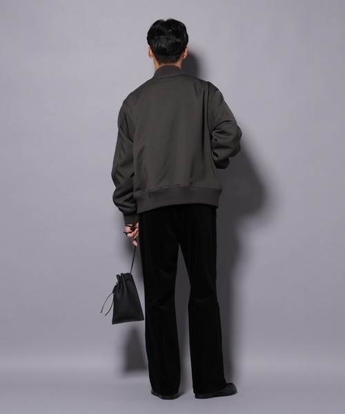 NANO universe（ナノユニバース）の「トリプルクロスMA-1（MA-1・メンズ・ブラック/チャコール・L/M）」の9枚目の写真