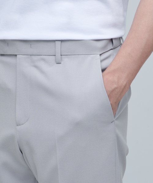 MUSINSA STANDARD（ムシンサスタンダード）の「軽量リラックステーパード隠しバンディングクロップドスラックス[ライトグレー]（スラックス・メンズ・その他・40/38/42/36/26/27/28/29）」の5枚目の写真