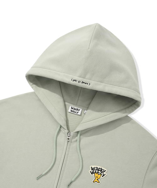 Wacky WiLLy(ワッキーウィリー)の「ベーシックロゴフードジップアップグリーン(パーカー・レディース・その他・X-LARGE/X-SMALL/SMALL/MEDIUM/LARGE)」の4枚目の写真