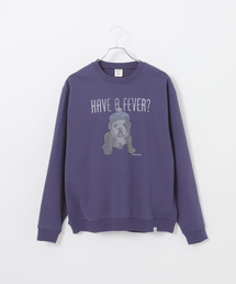 B.C STOCK（ベーセーストック）の「《追加》NEW ドッグ＆キャット柄 アソートクルーネックスウェット（スウェット）」