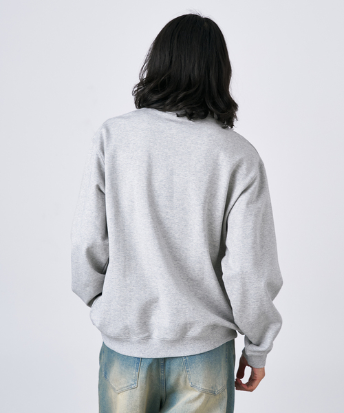 B.C STOCK（ベーセーストック）の「《追加》NEW ドッグ＆キャット柄 アソートクルーネックスウェット（スウェット・メンズ・ホワイト/ホワイト系その他/ブラウン/ネイビー/チャコールグレー・MEDIUM/LARGE）」の9枚目の写真