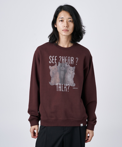 B.C STOCK（ベーセーストック）の「《追加》NEW ドッグ＆キャット柄 アソートクルーネックスウェット（スウェット・メンズ・ホワイト/ホワイト系その他/ブラウン/ネイビー/チャコールグレー・MEDIUM/LARGE）」の19枚目の写真