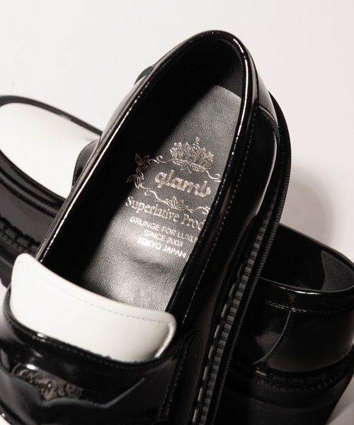 glamb（グラム）の「Guitarist Loafer / ギタリストローファー（ローファー・メンズ・ホワイト/ブラック・26.5/27.5/28.5）」の18枚目の写真