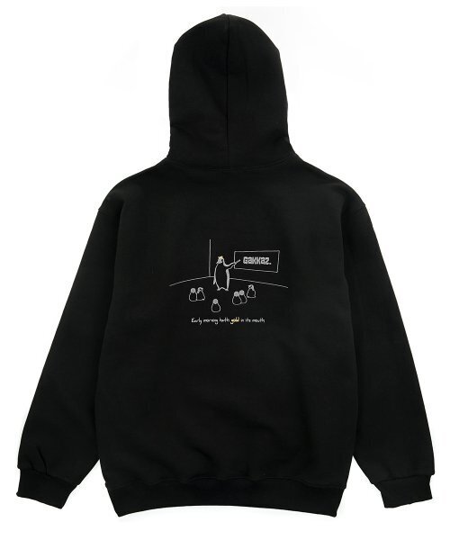 GAKKAI UNIONS(ガッカイユニオンズ)の「スピーチフードブラック(パーカー・レディース・その他・LARGE/MEDIUM)」の5枚目の写真