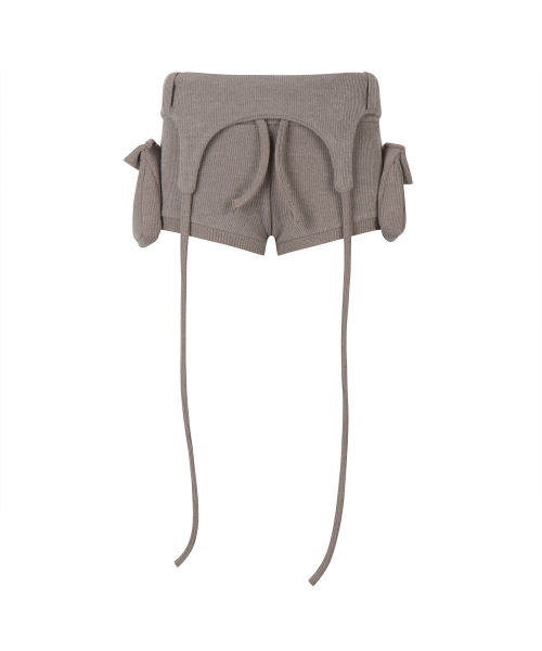 GILAARCHIVE(ギラアーカイブ)の「BOLD LOGO POCKET KNIT SHORTS_BROWN(その他パンツ・レディース・ブラウン・FREE)」の5枚目の写真