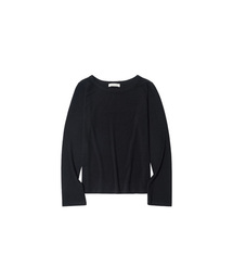 SIYAZU（シヤジュ）の「SITP5120 Boat Neck Ultensel T-Shirt_Black（Tシャツ/カットソー）」