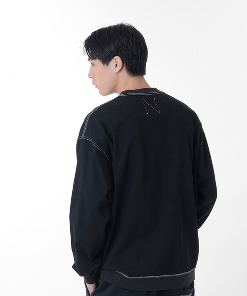 NEW BALANCE(ニューバランス)の「1000 リブ裾ロングスリーブ Tシャツレギュラーフィット(Tシャツ/カットソー・メンズ・ブラック/グレー/ホワイト/ネイビー・SMALL/MEDIUM/LARGE/X-LARGE)」の11枚目の写真