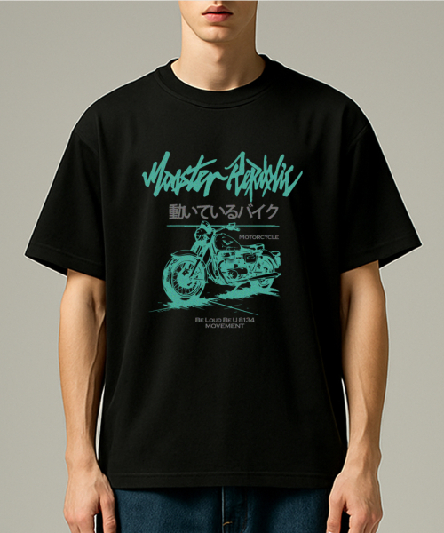 MONSTER REPUBLIC(モンスターリパブリック)の「モーターサイクルビンテージグリーンTシャツブラック_8134(Tシャツ/カットソー・レディース・その他・LARGE/X-LARGE/SMALL/MEDIUM)」の4枚目の写真