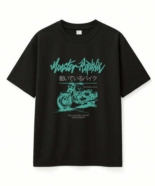 MONSTER REPUBLIC(モンスターリパブリック)の「モーターサイクルビンテージグリーンTシャツブラック_8134(Tシャツ/カットソー・レディース・その他・LARGE/X-LARGE/SMALL/MEDIUM)」の6枚目の写真
