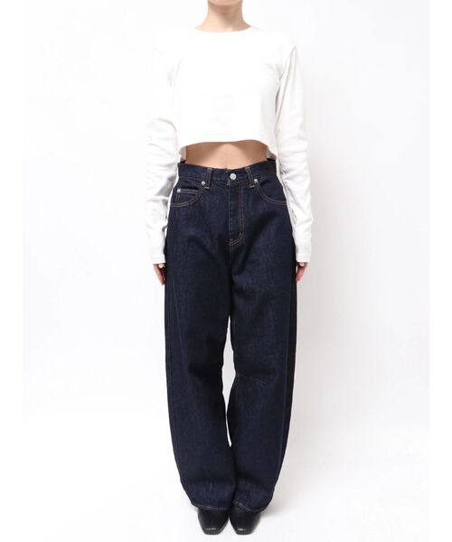 Ungrid（アングリッド）の「カーブルーズデニム（デニムパンツ・レディース・インディゴブルー・25inch/26inch/24inch）」の11枚目の写真