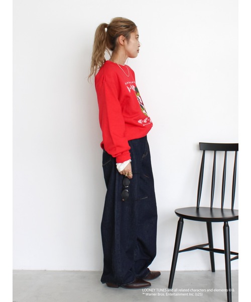 Ungrid（アングリッド）の「カーブルーズデニム（デニムパンツ・レディース・インディゴブルー・25inch/26inch/24inch）」の13枚目の写真