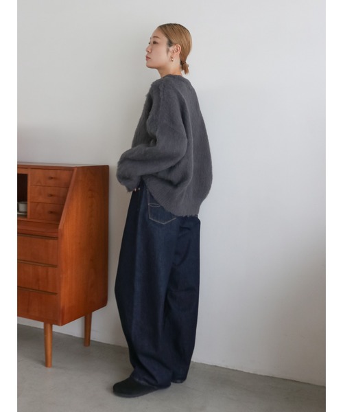 Ungrid（アングリッド）の「カーブルーズデニム（デニムパンツ・レディース・インディゴブルー・25inch/26inch/24inch）」の17枚目の写真