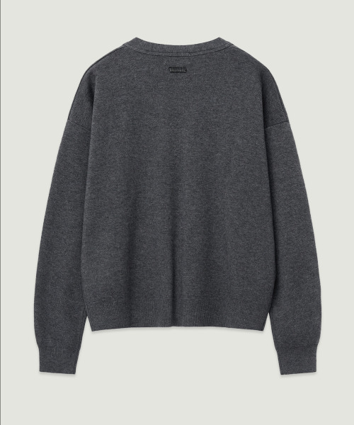 LMOOD(エルムード)の「ラブパラドックス ウールVネックカーディガン グレー(カーディガン/ボレロ・レディース・その他・44/46/48)」の2枚目の写真