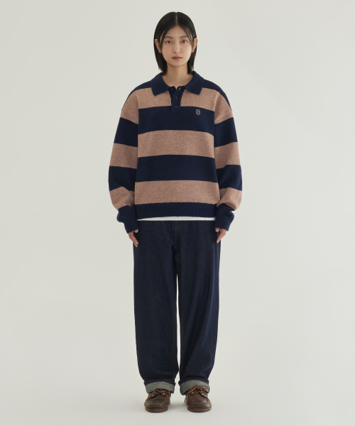 COVERNAT(カバーナット)の「ストライプカラー ニット ネイビー(ニット/セーター・レディース・その他・SMALL/MEDIUM/LARGE/X-LARGE)」の3枚目の写真