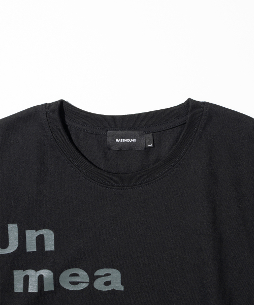 MASSNOUN(マスノウン)の「アンメザードバンパルティ MSITS004-BK(Tシャツ/カットソー・レディース・その他・MEDIUM/LARGE/X-LARGE)」の9枚目の写真