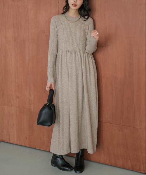 セール】リブ切り替え ニットワンピース（ワンピース）｜SUGAR BISKET