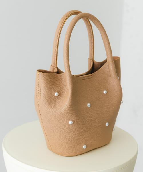 RODE SKO（ロデスコ）の「インバッグ付ミニパールバッグ（ハンドバッグ・レディース・グレー/ブラック/ベージュ・ONE）」の10枚目の写真