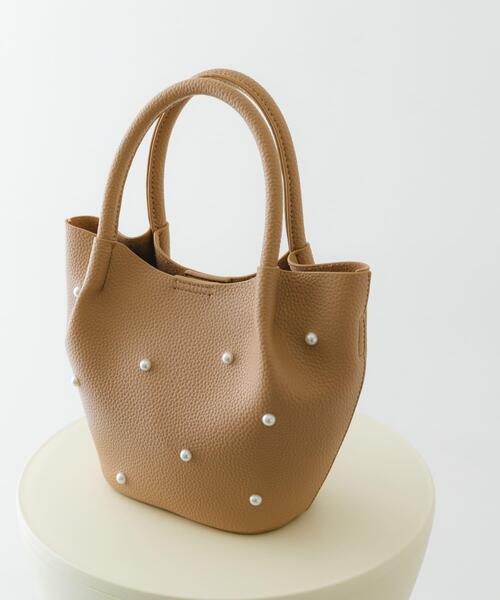 RODE SKO（ロデスコ）の「インバッグ付ミニパールバッグ（ハンドバッグ・レディース・グレー/ブラック/ベージュ・ONE）」の9枚目の写真