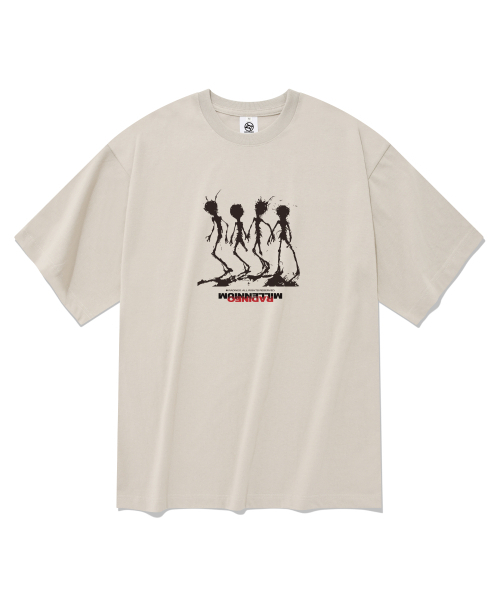 RADINEO(ラディネオ)の「アンノウン 半袖Tシャツ ベージュ(Tシャツ/カットソー・メンズ・その他・X-LARGE/SMALL/MEDIUM/LARGE)」の1枚目の写真
