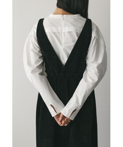 STYLEMIXER(スタイルミキサー)の「2WAYベロアジャンパースカート(ジャンパースカート・レディース・ブラック/ライム・SMALL/MEDIUM)」の21枚目の写真
