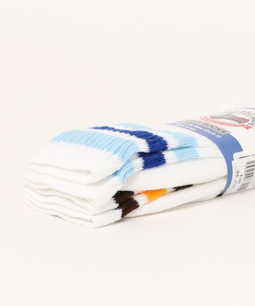 Railroad Sock（レイルロードソック）の「【RAILROAD SOCKS】Ms Americana Striped Crew SOCKS ラインソックス 靴下（ソックス/靴下・メンズ・その他2/その他1・フリー）」の3枚目の写真