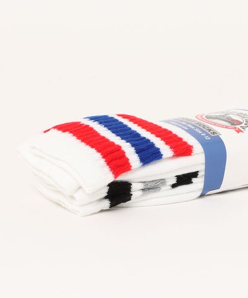Railroad Sock（レイルロードソック）の「【RAILROAD SOCKS】Ms Americana Striped Crew SOCKS ラインソックス 靴下（ソックス/靴下・メンズ・その他2/その他1・フリー）」の4枚目の写真