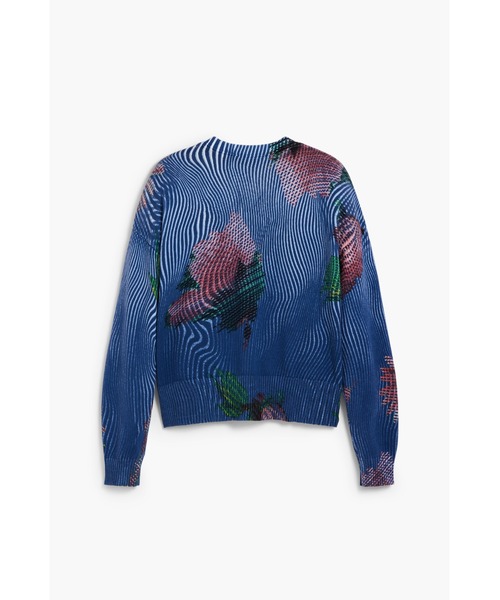 Desigual（デシグアル）の「花柄カーディガン（カーディガン/ボレロ・レディース・ブルー・XL/XS/S/M/L）」の4枚目の写真