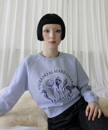 Shell Flower Sweatshirt (DAWN BLUE)