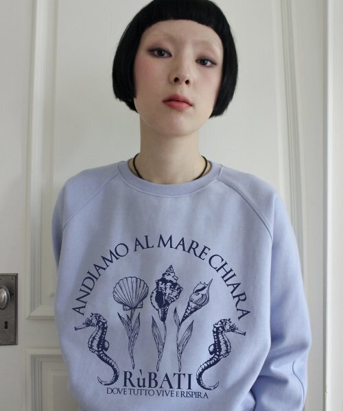 RUBATI(ルバティ)の「Shell Flower Sweatshirt (DAWN BLUE)(スウェット・レディース・その他・size2/size1)」の2枚目の写真