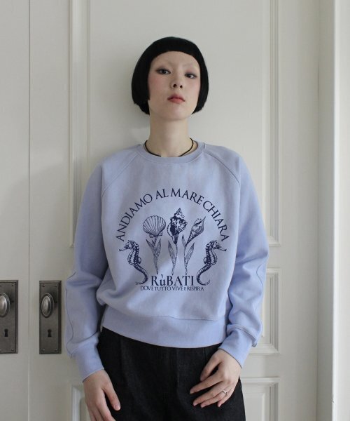 RUBATI(ルバティ)の「Shell Flower Sweatshirt (DAWN BLUE)(スウェット・レディース・その他・size2/size1)」の3枚目の写真