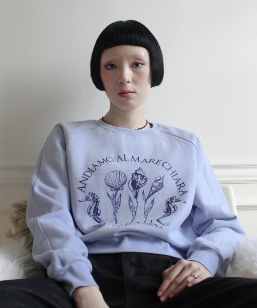 RUBATI(ルバティ)の「Shell Flower Sweatshirt (DAWN BLUE)(スウェット・レディース・その他・size2/size1)」の4枚目の写真