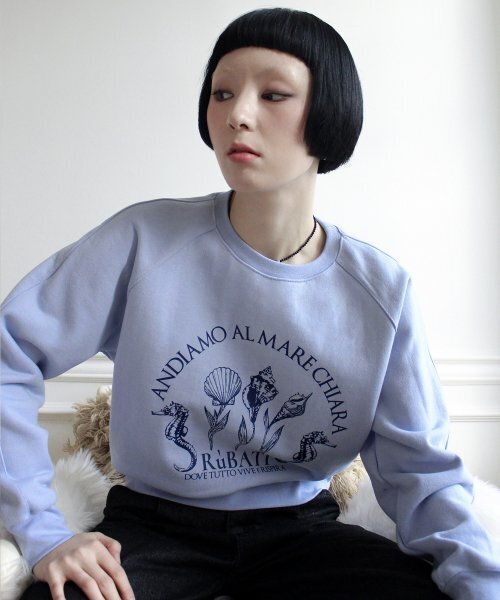 RUBATI(ルバティ)の「Shell Flower Sweatshirt (DAWN BLUE)(スウェット・レディース・その他・size2/size1)」の5枚目の写真