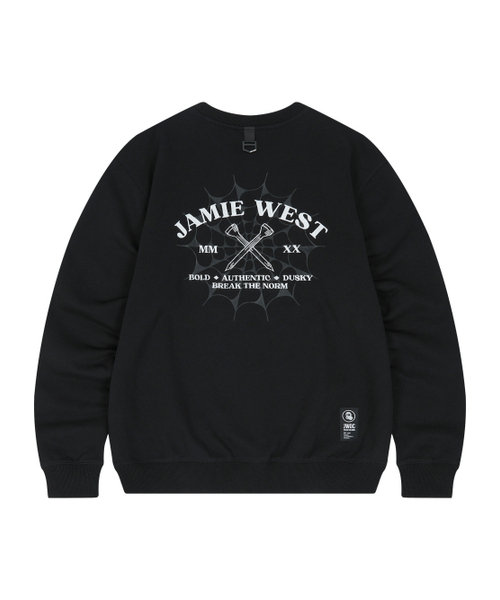 JAMIE WEST（ジェイミーウエスト）の「オールドスクール JW スウェットシャツ (ブラック)（スウェット・レディース・その他・MEDIUM/LARGE/X-LARGE）」の3枚目の写真