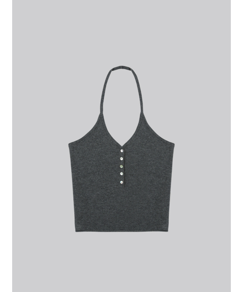 FRIVER07（フリバー07）の「Halter neck knit vest FRFA01NT03_Dark gray（ベスト・レディース・ダークグレー・FREE）」の2枚目の写真