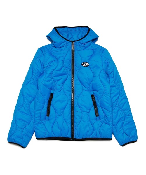 DIESEL KIDS(ディーゼルキッズ)の「DIESEL(ディーゼル)Kids & Junior ワンポイントブランドロゴフードキルティングジャケット(その他アウター・キッズ・グリーン/ライトイエロー/ブルー・4Y/6Y/12Y/14Y/8Y/10Y/16Y)」の5枚目の写真