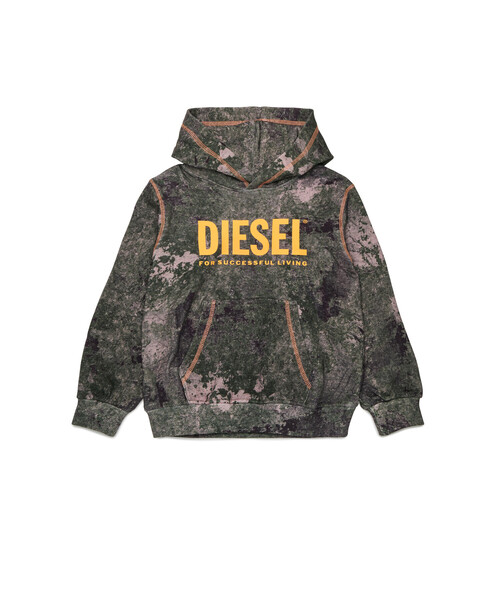 DIESEL（ディーゼル）の「キッズ プルオーバーパーカー SMIM OVER（パーカー・キッズ・カーキ/ネイビー・10Y/14Y/12Y/16Y/4Y/6Y/8Y）」の2枚目の写真